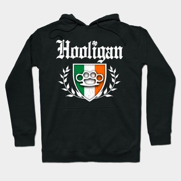 Irish Hooligan (vintage distressed look) Hoodie by robotface